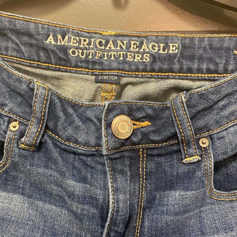 American Eagle Stretch Straight Leg Jean sz 8 reg